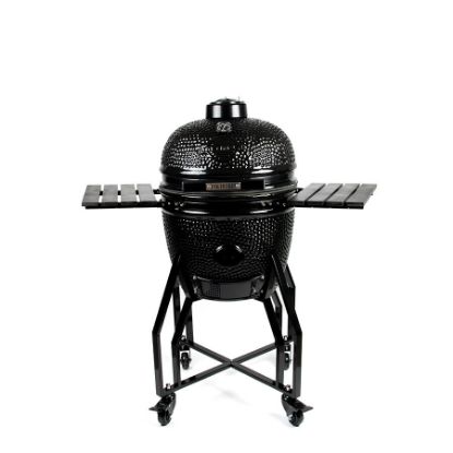 Poza cu Gratar Kamado 41cm MEDIUM Black Edition, cu baza si laterale incluse, Yakiniku