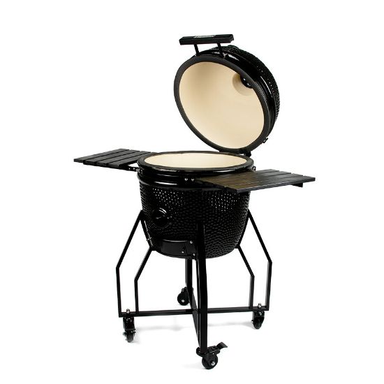 Poza cu Gratar Kamado 41cm MEDIUM Black Edition, cu baza si laterale incluse, Yakiniku